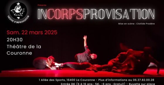 INCORPSPROVISATION - Samedi 22 mars - 20h30 - Théâtre