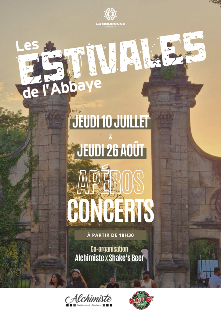 Les estivales de l'abbaye le 10 juillet et le 26 août