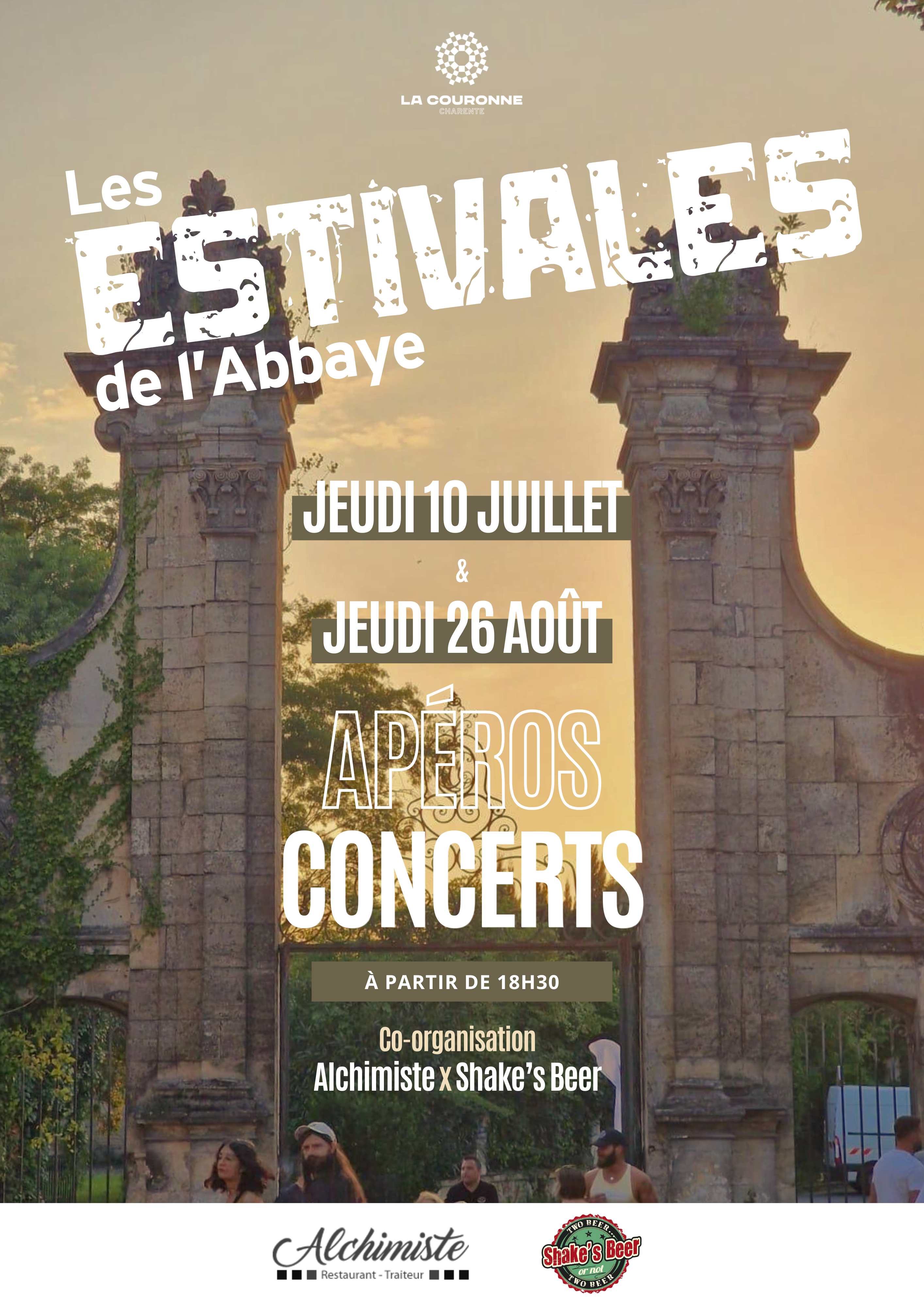 Les estivales de l'abbaye le 10 juillet et le 26 août