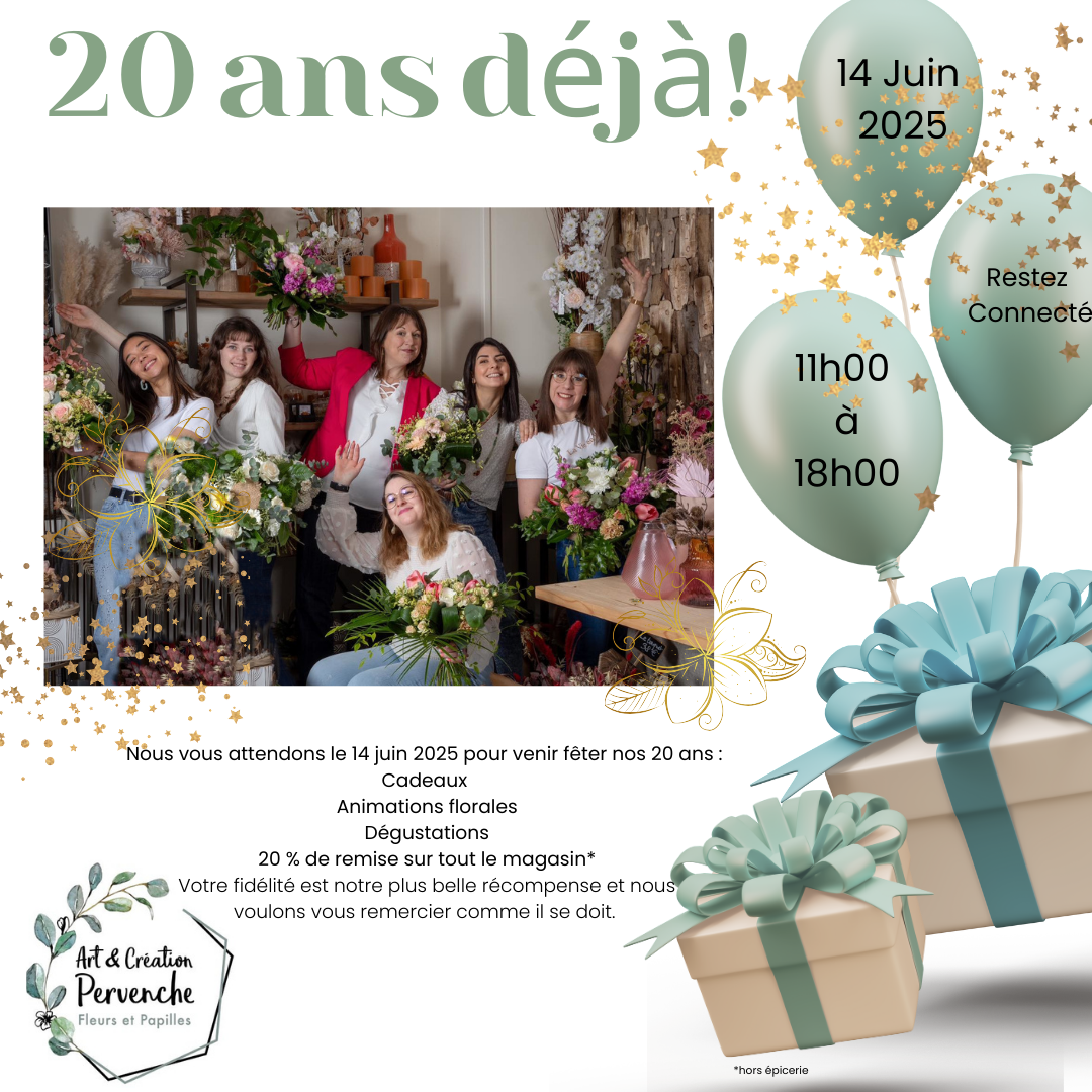 Arts & Création Pervenche fête ses 20 ans