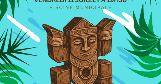 Affiche des jeux couronnais aquatiques le 11 juillet à 19h30 à la piscine municipale