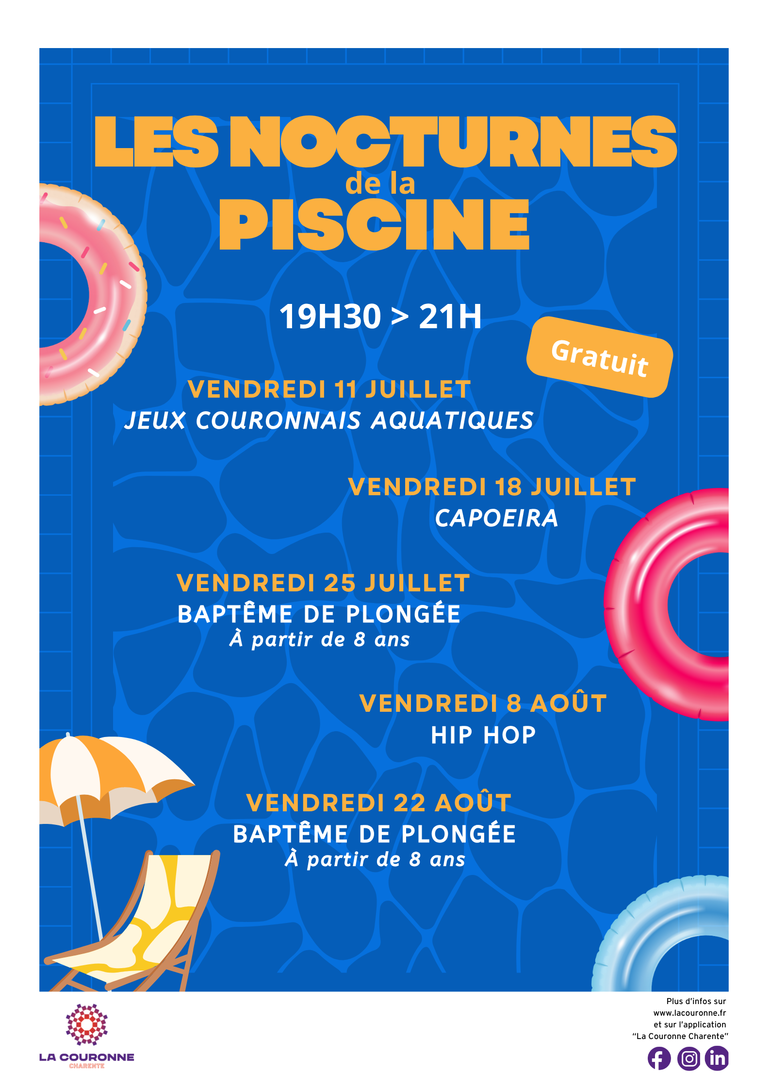 Programme - Les nocturnes piscine