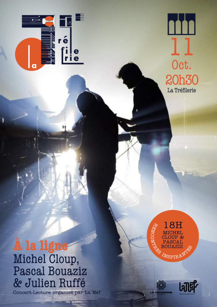 Affiche du concert "À la ligne" le 11 octobre 2025 à La Tréfilerie