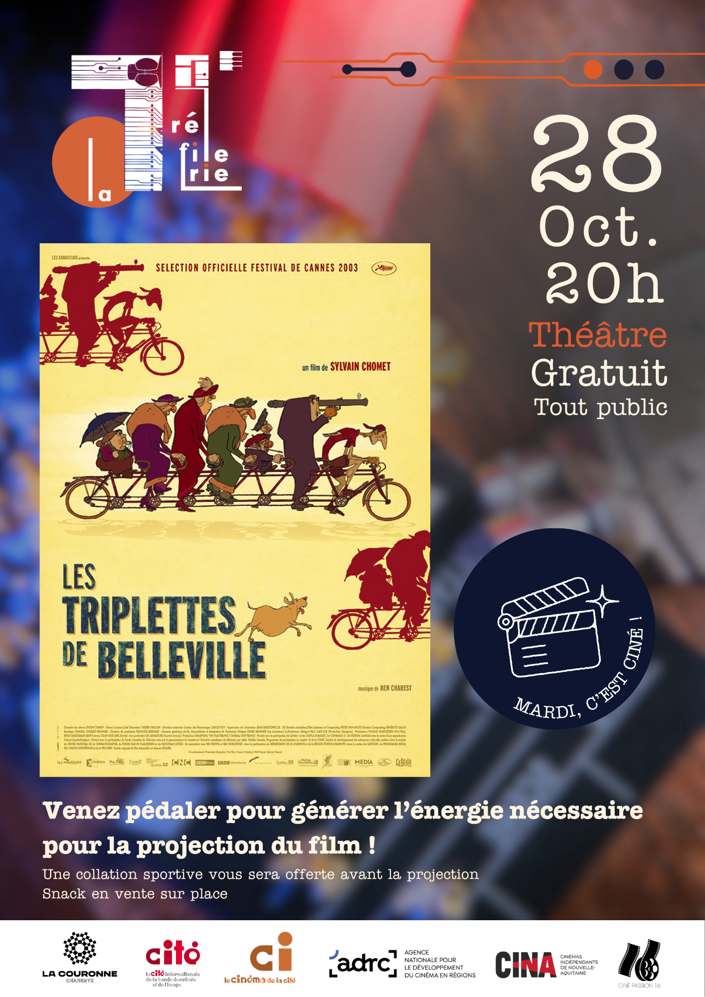 Mardi c'est ciné - les triplettes de belleville - 28 octobre 2025 - 20h