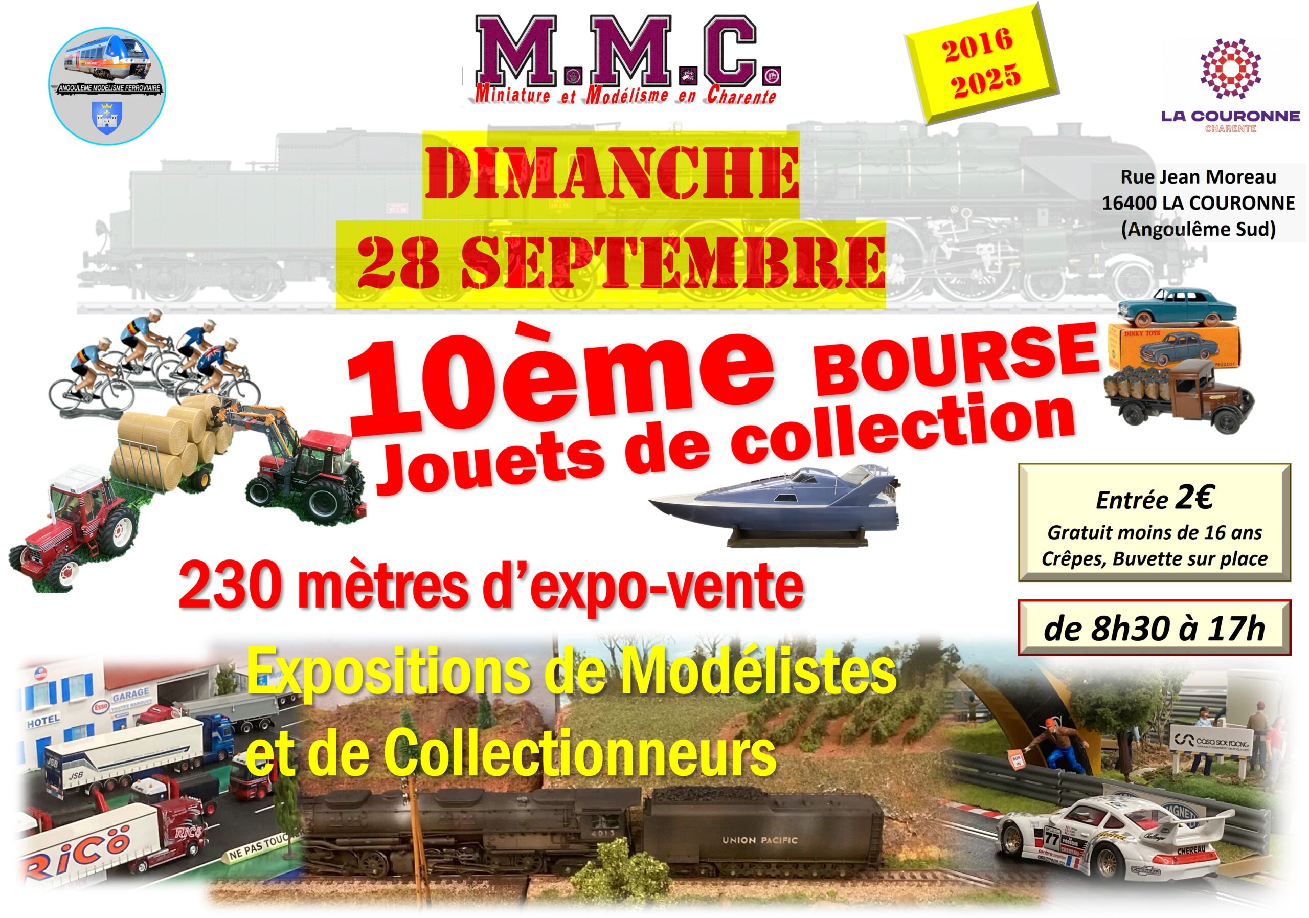 Affiche 2025 - 10e Bourse d'échange Miniatures et jouets de collection