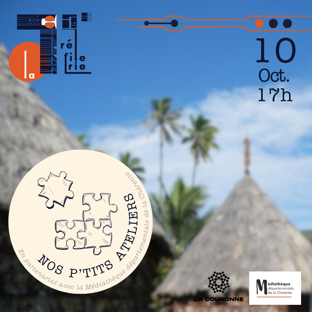 Affiche pour l'atelier découverte de la Nouvelle Calédonie du 10 octobre 2025 à 16h30 à La Tréfilerie