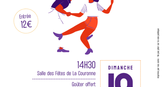 Affiche thé dansant le 19 octobre 2025