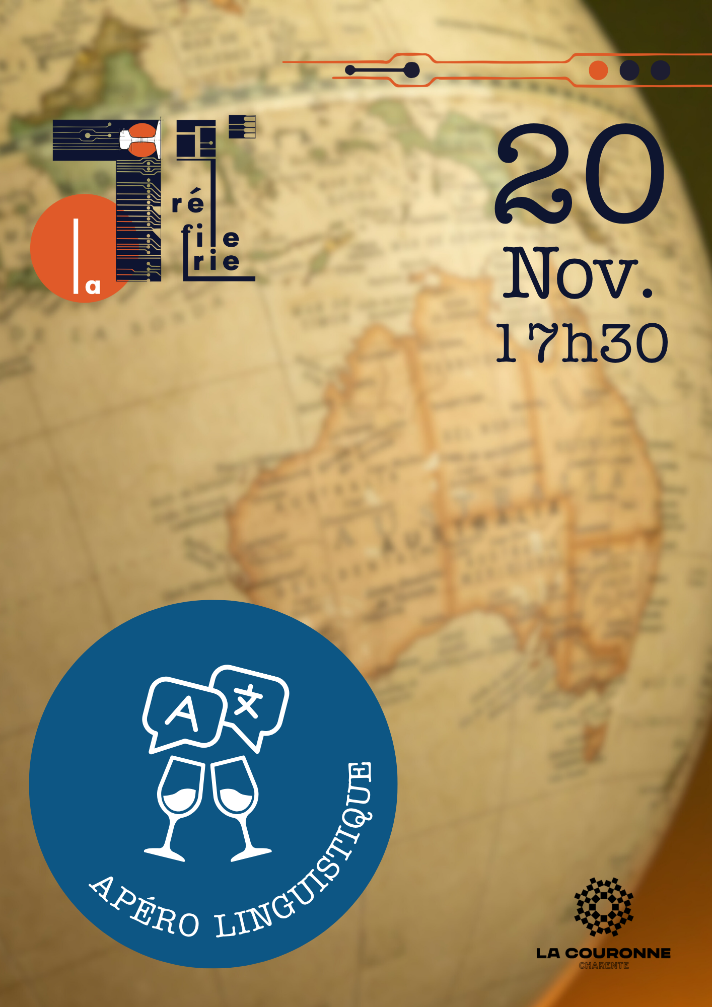 Affiche pour l'Apéro linguistique du 20 novembre 2025 à 17h30