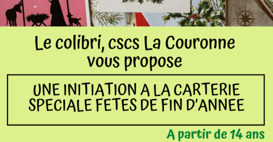 Affiche stage scrapbooking du colibri du samedi 13 décembre