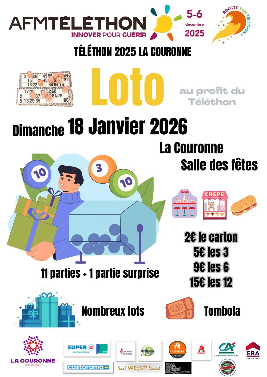 Affiche loto Téléthon 2026