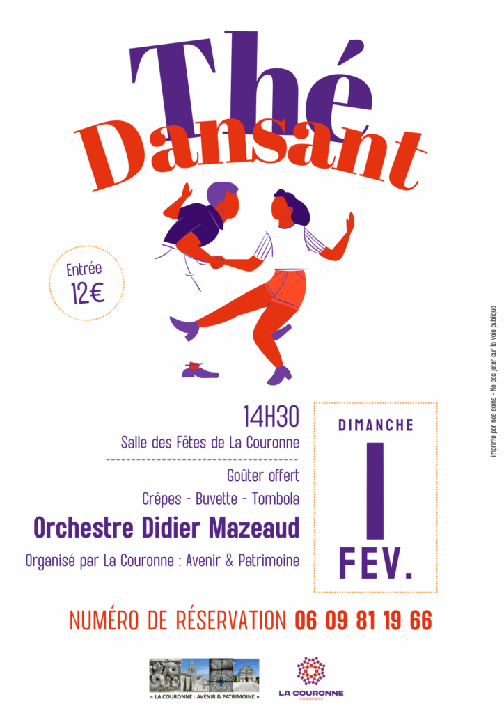 Affiche thé dansant février 2026