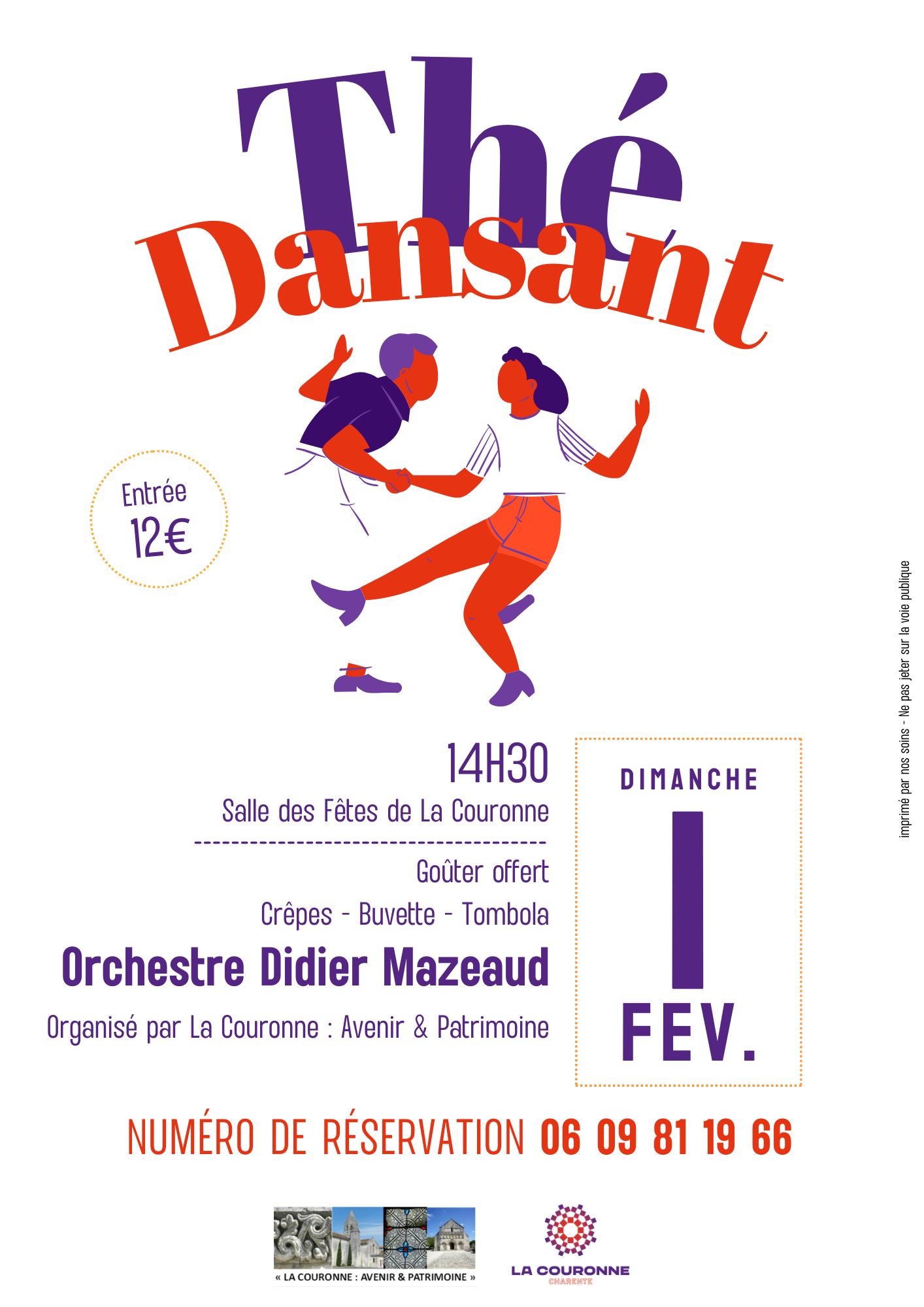 Affiche thé dansant février 2026