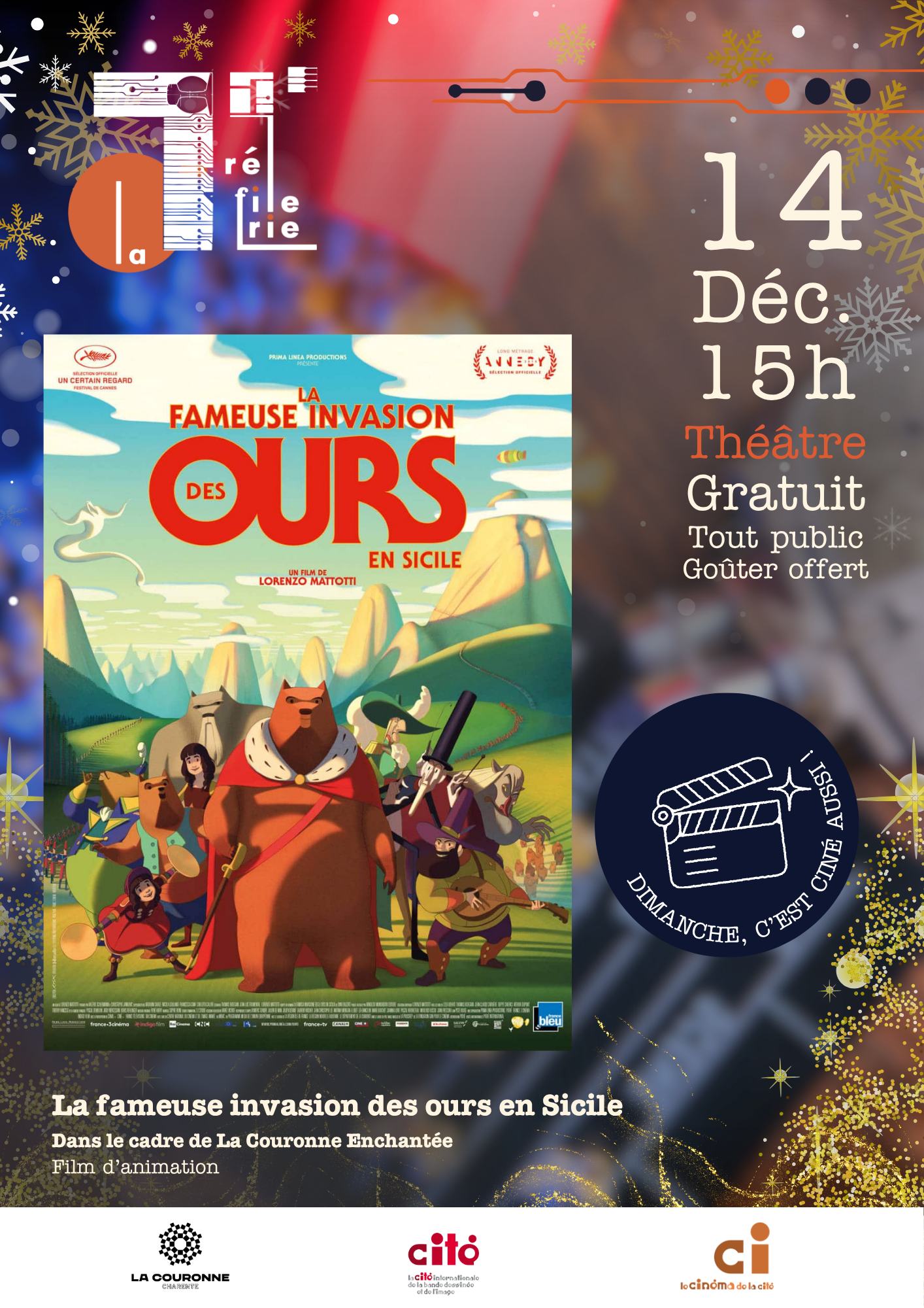 Affiche La Couronne enchantée 2025 - dimanche c'est ciné aussi