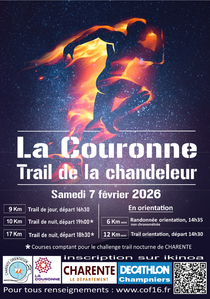 Affiche du trail de la chandeleur, le 7 février 2026