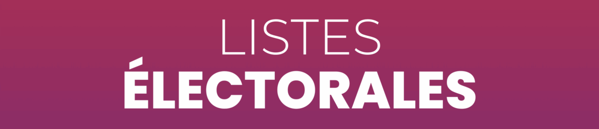 inscription listes électorales