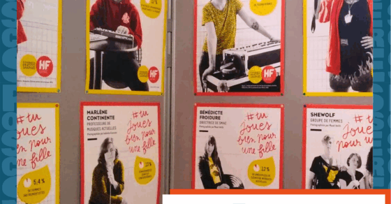 Affiche de l'exposition : Tu joues bien pour une fille