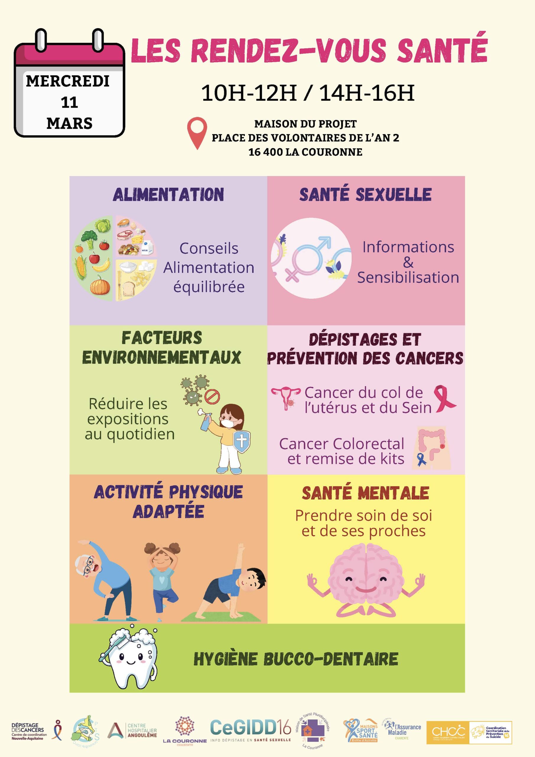 Affiche Les rendez-vous santé - 2026