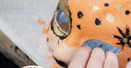 Affiche - Nos p'tits ateliers - création de masque de carnaval