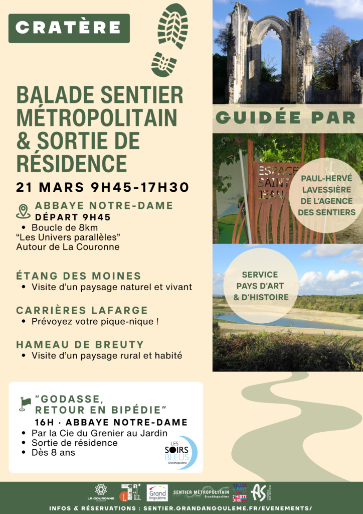 Balade guidée et sortie de résidence "Godasse, retour en bipédie"