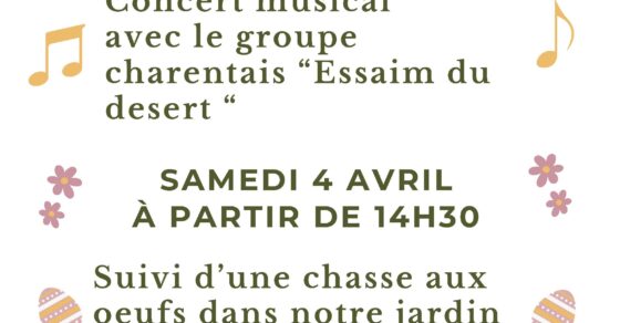 Affiche chasse aux œufs EHPAD La Citadelle - 2026