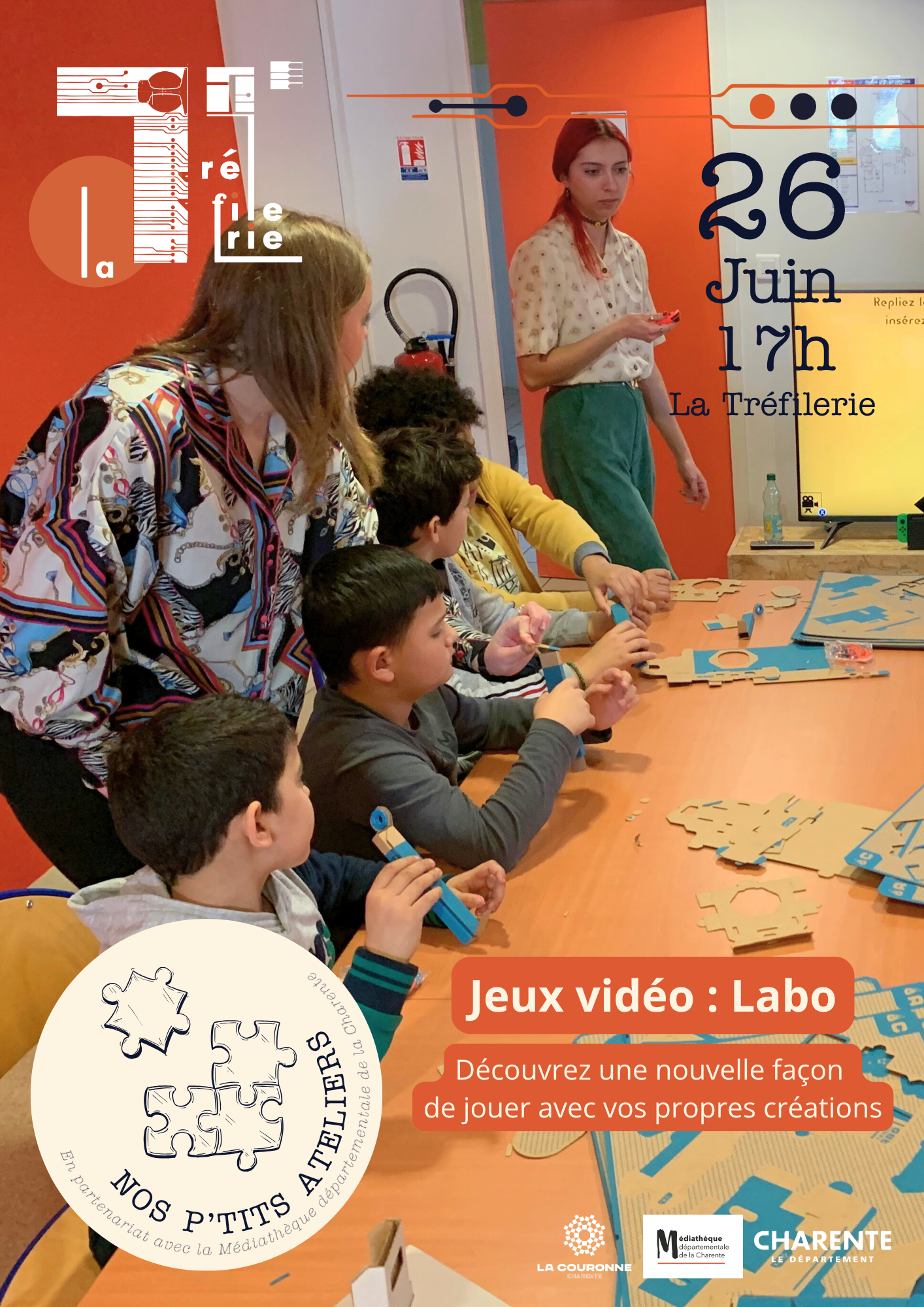 Nos p’tits ateliers Jeux vidéo Labo – 26 juin Nos p'tits ateliers Jeux vidéo Labo - 26 juin