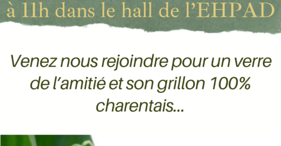 Affiche du vendredi 1er Mai de l'EHPAD La Citadelle