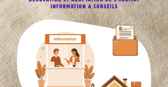Affiche pour le stand d'information de SOLIHA Charente sur le marché de La Couronne le Samedi 25 avril 2026