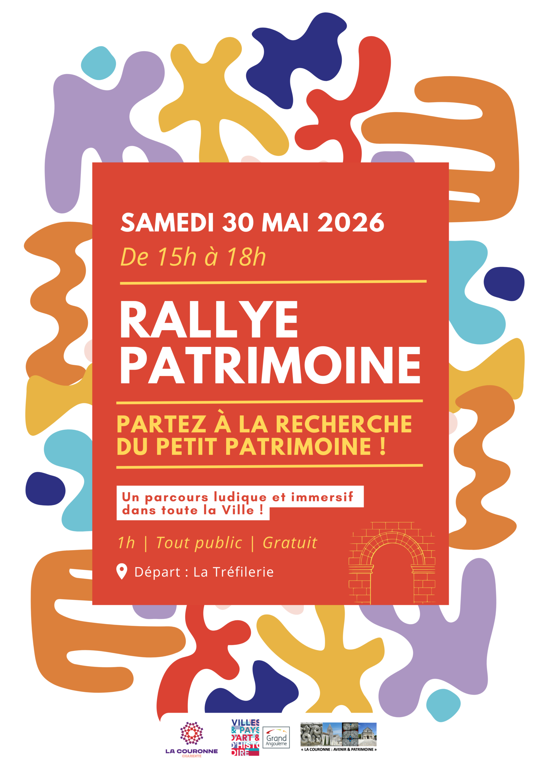 Affiche Rallye Patrimoine - Mai 2026