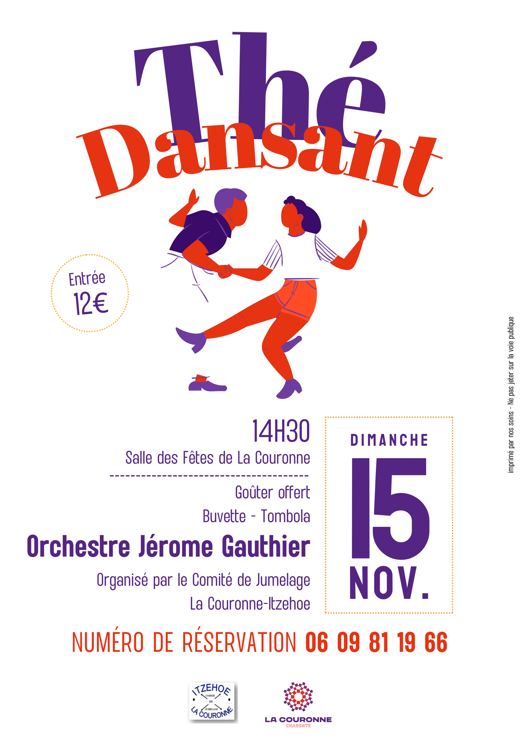 Affiche Thé dansant 15 novembre 2026