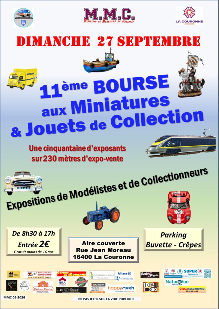Affiche Bourse d’échange de miniatures et modélisme 2026