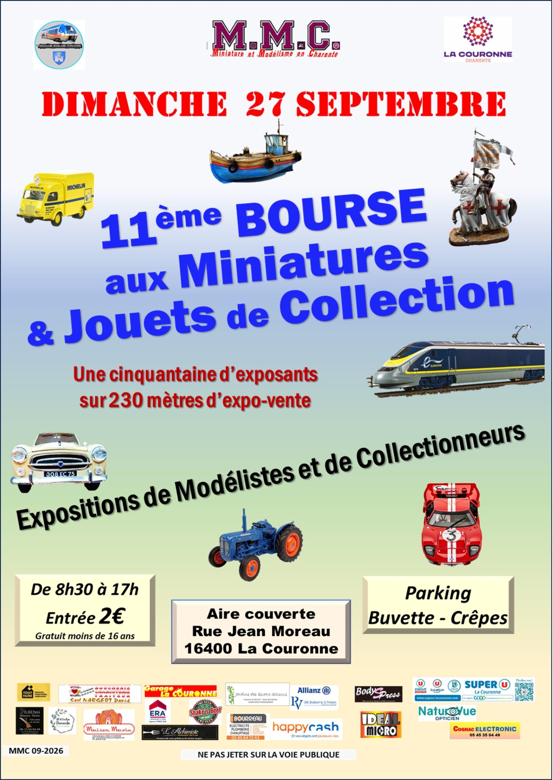 Affiche Bourse d’échange de miniatures et modélisme 2026