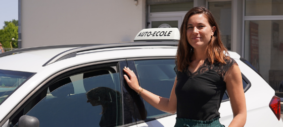 Photo Amandine Birot - Gérante de l'Auto école Birot