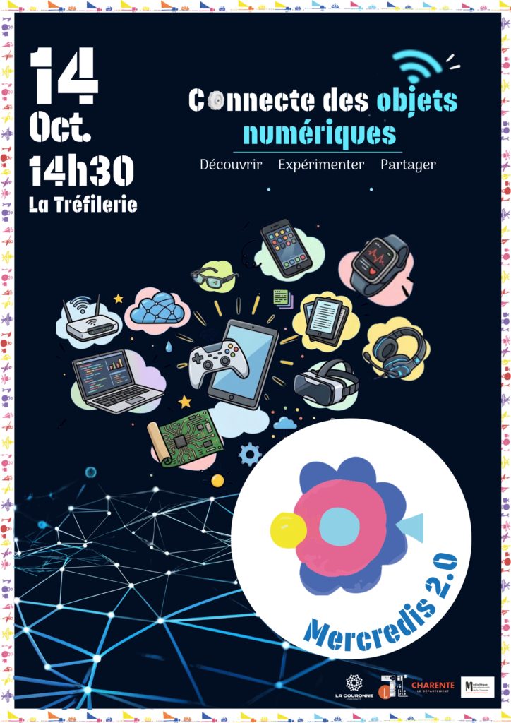 Affiche Les Mercredis 2.0 - Connecte des objets numériques - Mercredi 14 octobre
