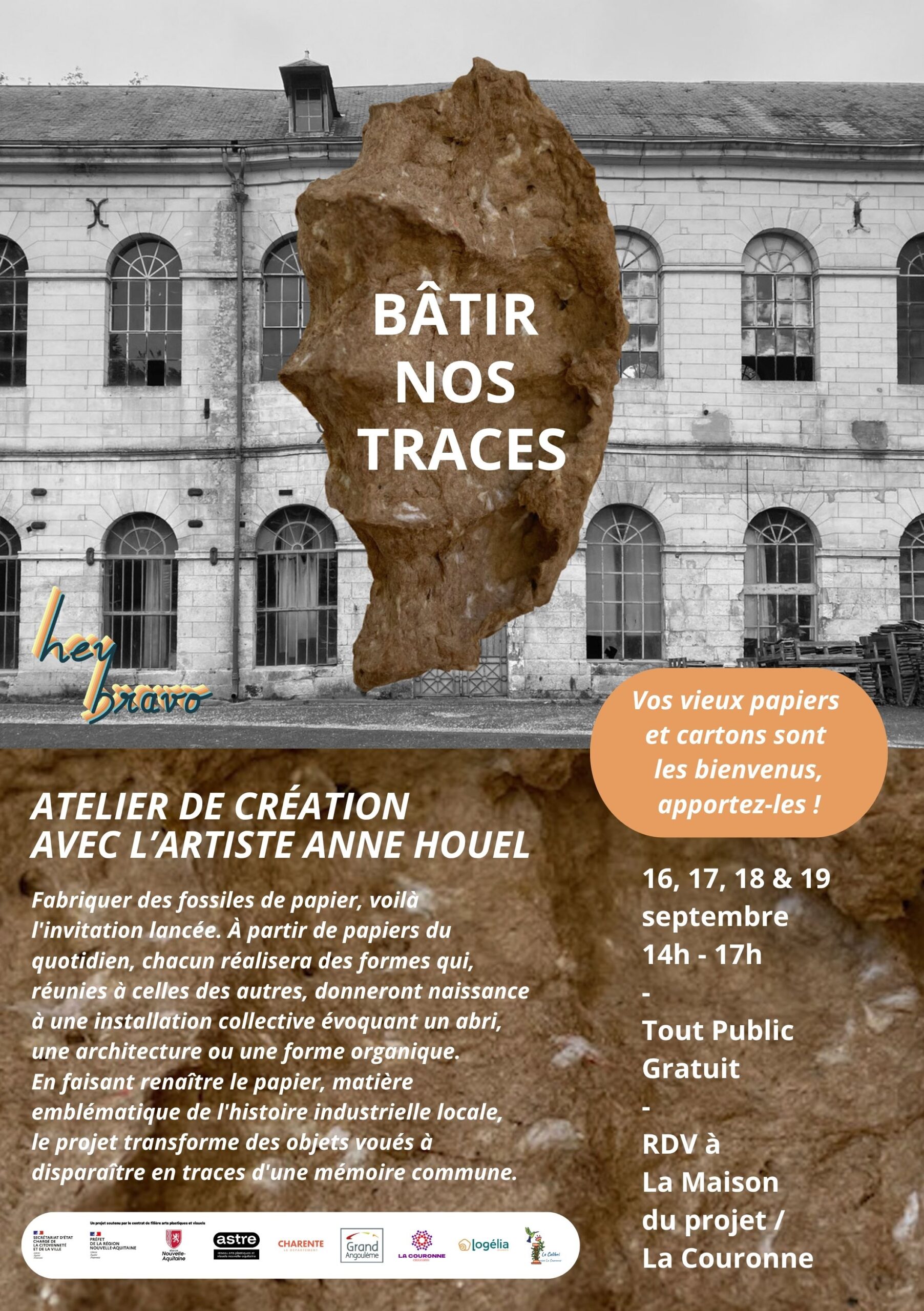Affiche de création avec l’artiste Anne Houel – septembre 2026 Affiche de création avec l'artiste Anne Houel - septembre 2026