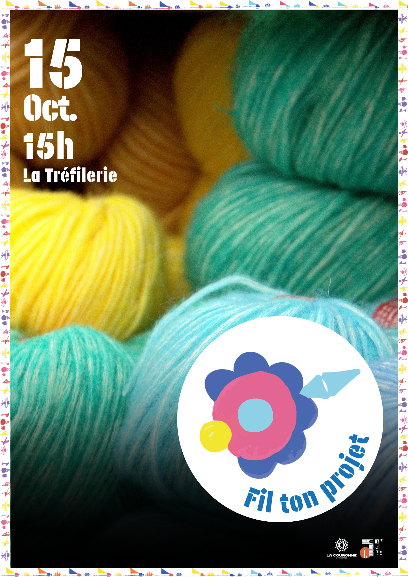 Affiche fil ton projet du jeudi 15 octobre à 15h à La Tréfilerie Affiche fil ton projet du jeudi 15 octobre à 15h à La Tréfilerie