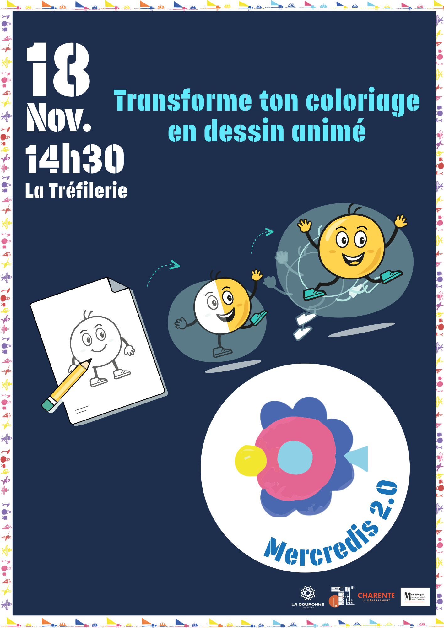 Mercredis 2.0 – Transforme ton coloriage en dessin animé