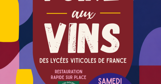 Affiche de la Foire aux vins du Lycée de l'Oisellerie le samedi 28 novembre 2026