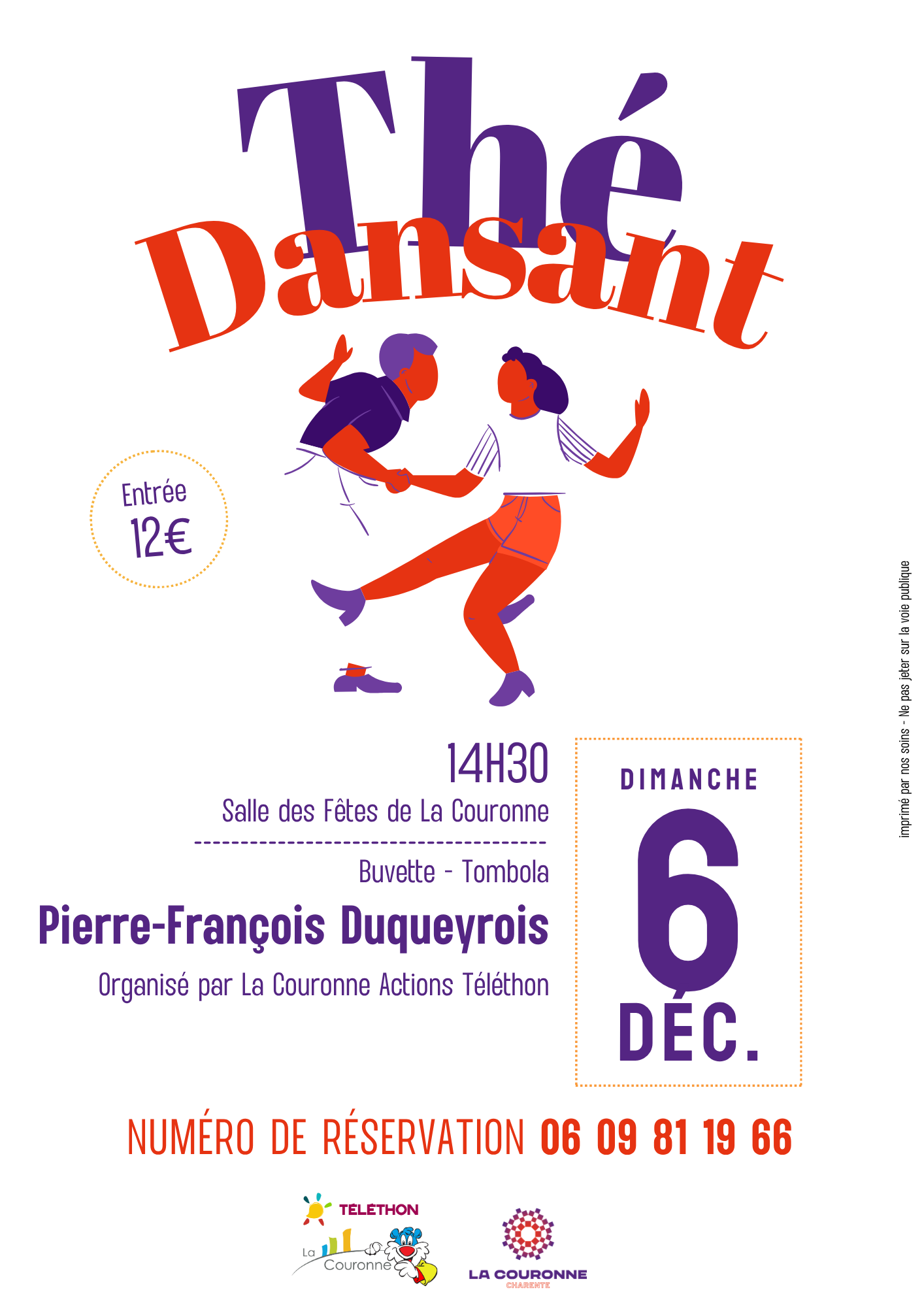 Affiche Thé dansant 6 décembre 2026