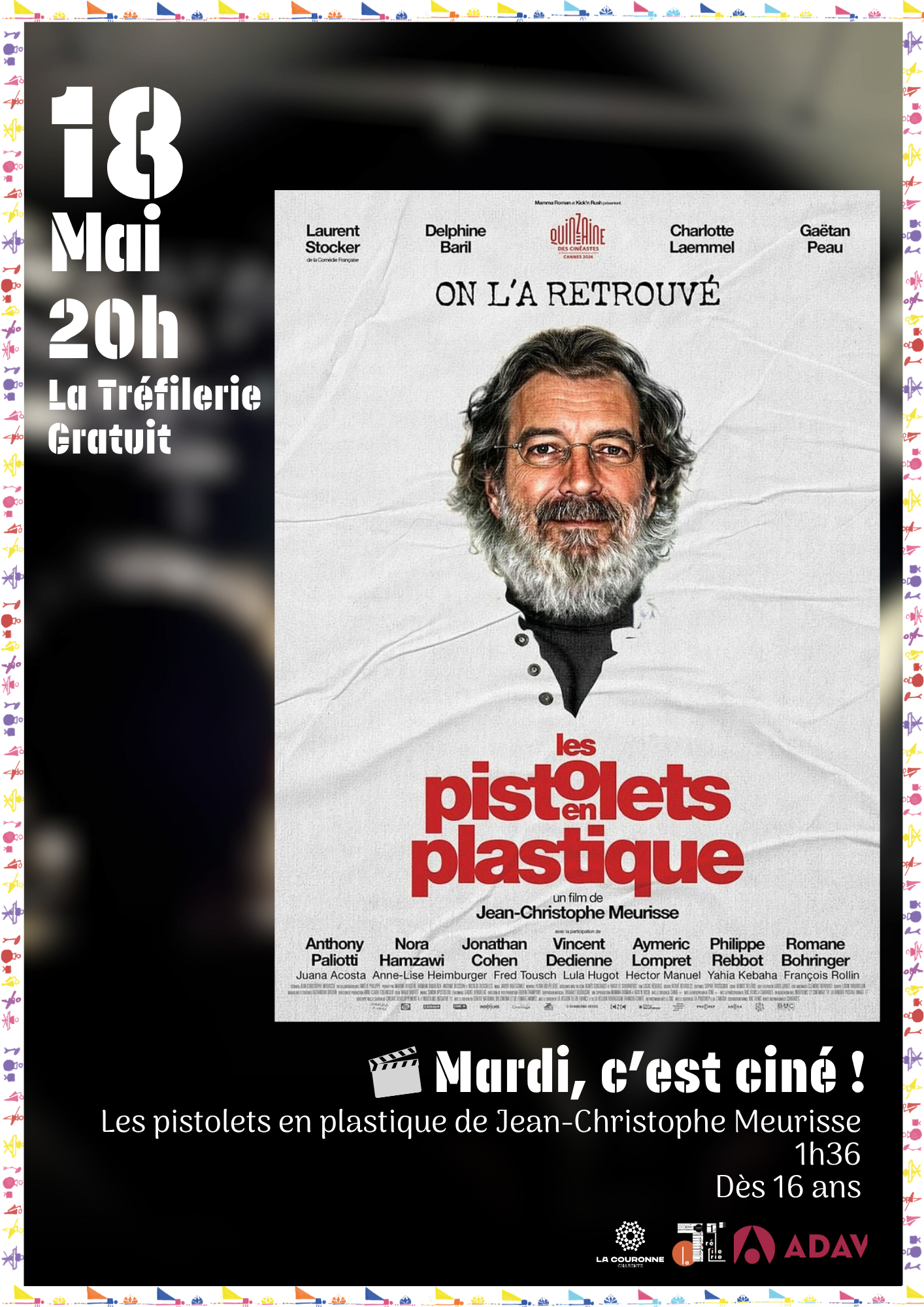 Affiche Mardi, c’est ciné ! Projection du film « les pistolets en plastique » le Mardi 18 mai 2027 Affiche Mardi, c'est ciné ! Projection du film "les pistolets en plastique" le Mardi 18 mai 2027